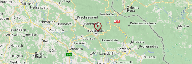 Carte Bodenmais - Allemagne