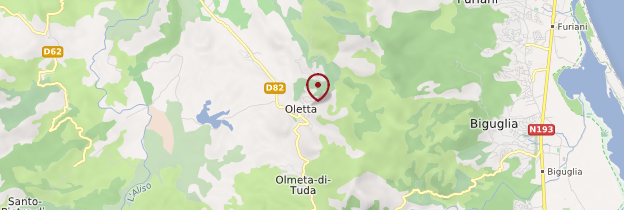 Carte Oletta - Corse