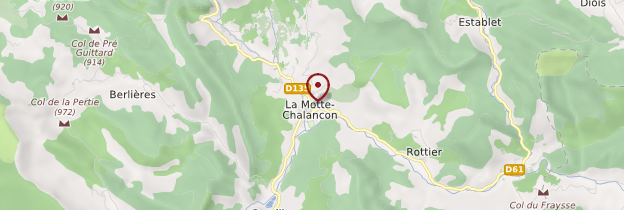 Carte La Motte-Chalancon - Ardèche, Drôme