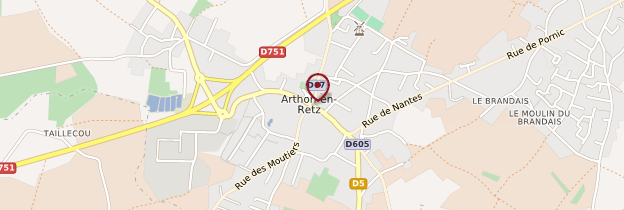 Carte Arthon-en-Retz - Pays de la Loire