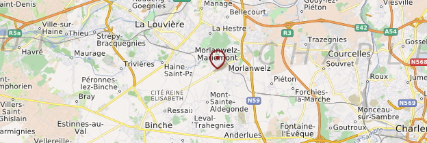 Carte Morlanwelz - Belgique