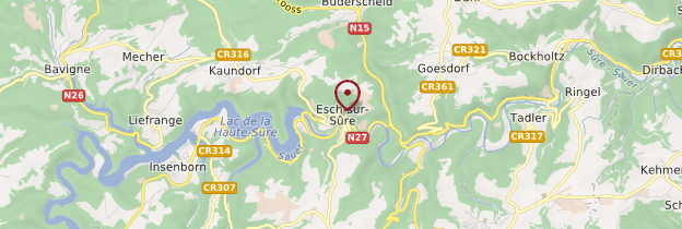 Carte Esch-sur-Sûre - Luxembourg
