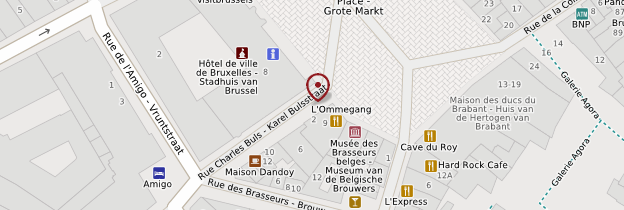 Carte La Maison du Cygne - Bruxelles