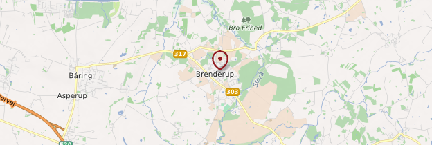 Carte Brenderup - Danemark