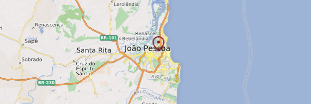 Carte João Pessoa - Brésil