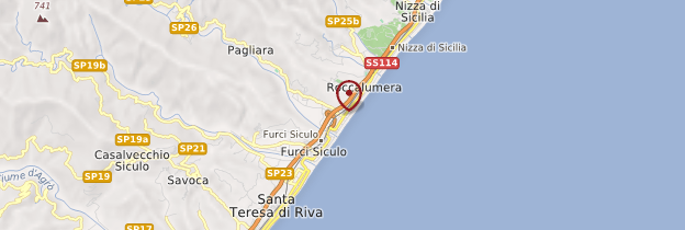 Carte Roccalumera - Sicile