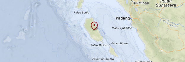 Carte Mentawai - Indonésie