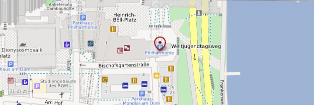 Carte Kölner Philharmonie - Allemagne
