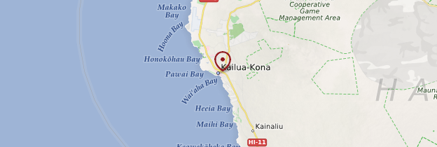 Carte Kailua-Kona - Hawaii