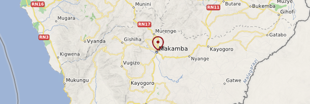 Carte Province de Makamba - Burundi