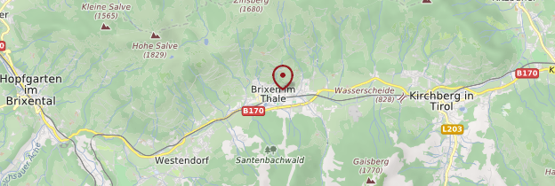 Carte Brixen im Thale - Autriche