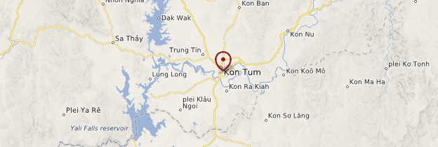 Carte Kon Tum - Vietnam
