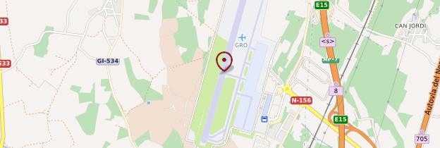 Carte Aéroport de Girona - Catalogne