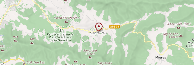 Carte Santa Pau - Catalogne