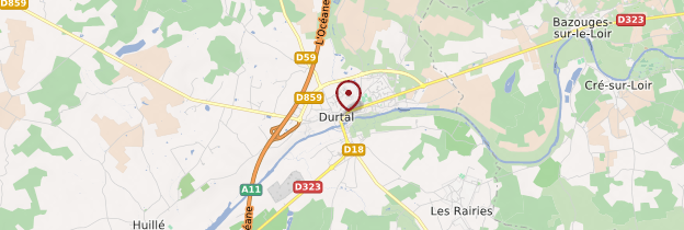 Carte Durtal - Pays de la Loire