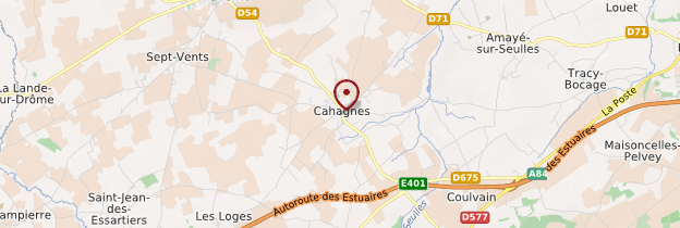 Carte Cahagnes - Normandie