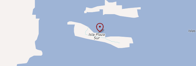 Carte Isla Plaza - Îles Galápagos