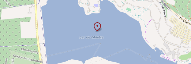 Carte Lac d'Ailette - Picardie