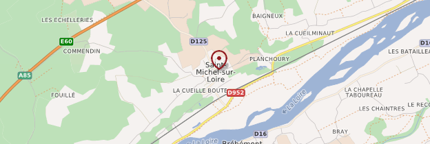 Carte Saint-Michel-sur-Loire - Châteaux de la Loire
