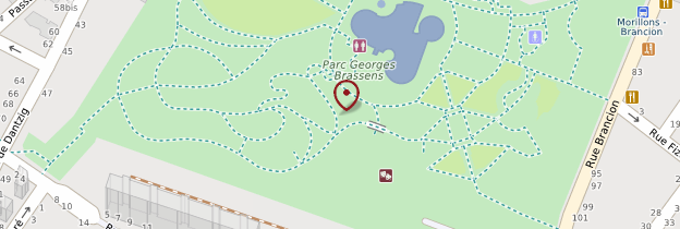 Carte Parc Georges Brassens - Paris