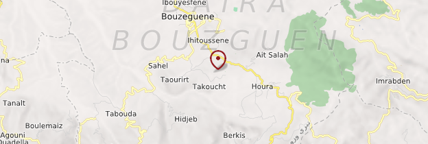 Carte Takoucht - Algérie