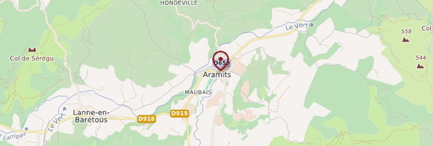 Carte Aramits - Pays basque et Béarn