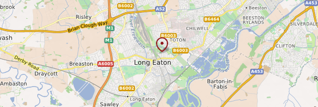 Carte Long Eaton - Angleterre