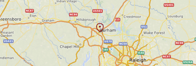 Carte Durham - États-Unis