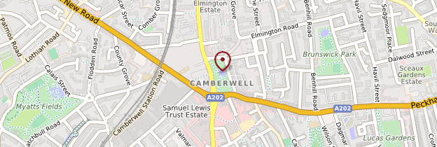 Carte Camberwell - Londres