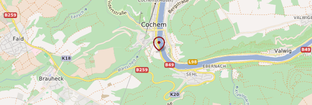Carte Reichsburg Cochem - Allemagne