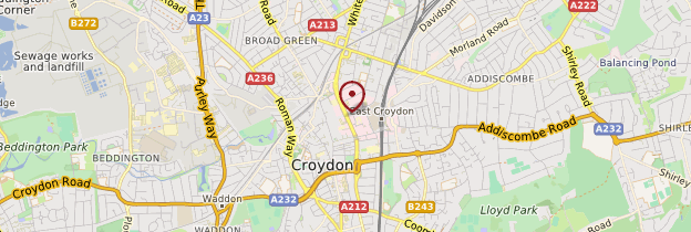 Carte Croydon - Londres