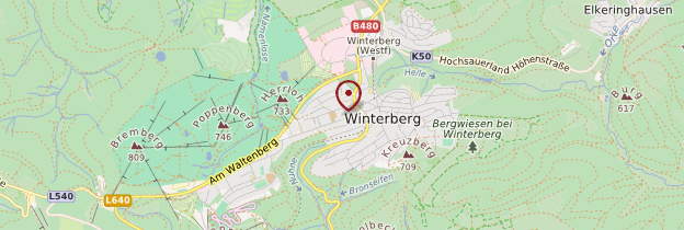 Carte Winterberg - Allemagne