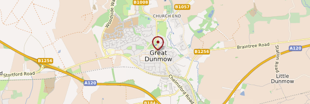 Carte Great Dunmow - Angleterre