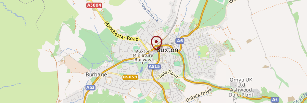 Carte Buxton - Angleterre