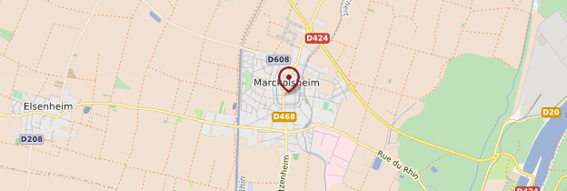 Carte Marckolsheim - Alsace