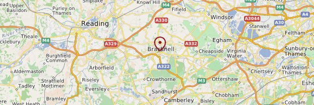 Carte Bracknell - Angleterre