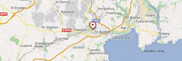 Carte St Austell - Angleterre