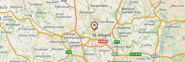 Carte St Albans - Angleterre
