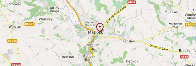 Carte Matlock - Angleterre