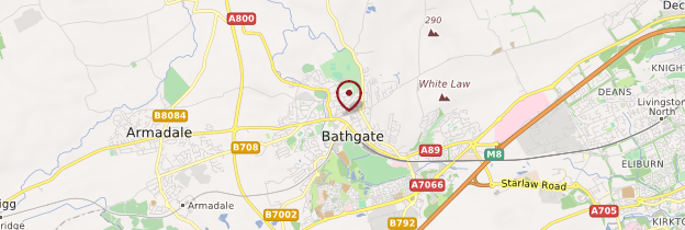 Carte Bathgate - Écosse