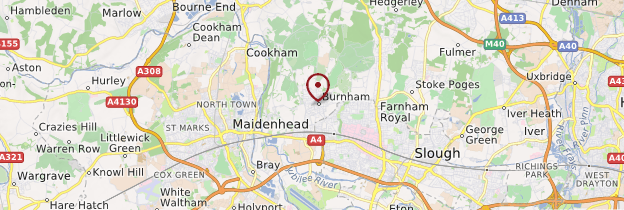 Carte Burnham - Angleterre