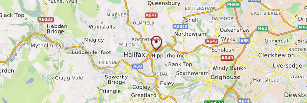 Carte Halifax - Angleterre