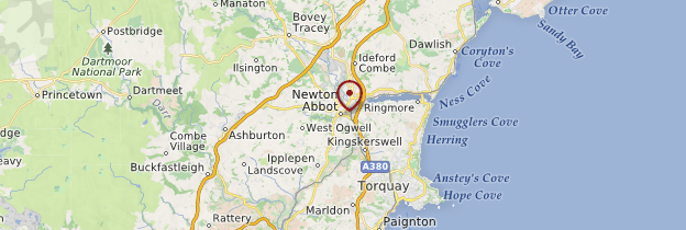 Carte Newton Abbot - Angleterre