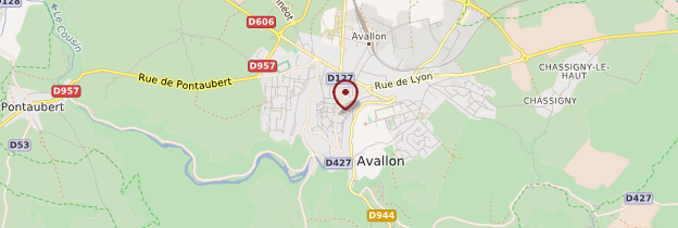 Carte Avallon - Bourgogne