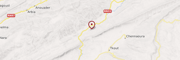 Carte Gorges de Tighanimine - Algérie