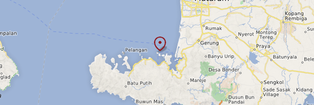 Carte Gili Nanggu - Indonésie