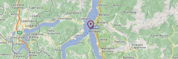 Carte Lago di Como (Lac de Côme) - Italie