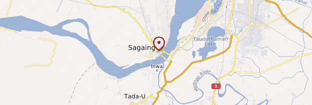 Carte Sagaing - Birmanie