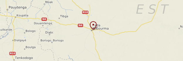 Carte Fada N'Gourma - Burkina Faso