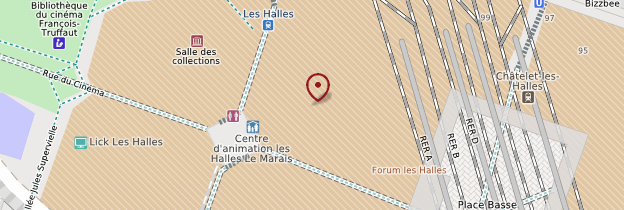 Carte Les Halles - Paris